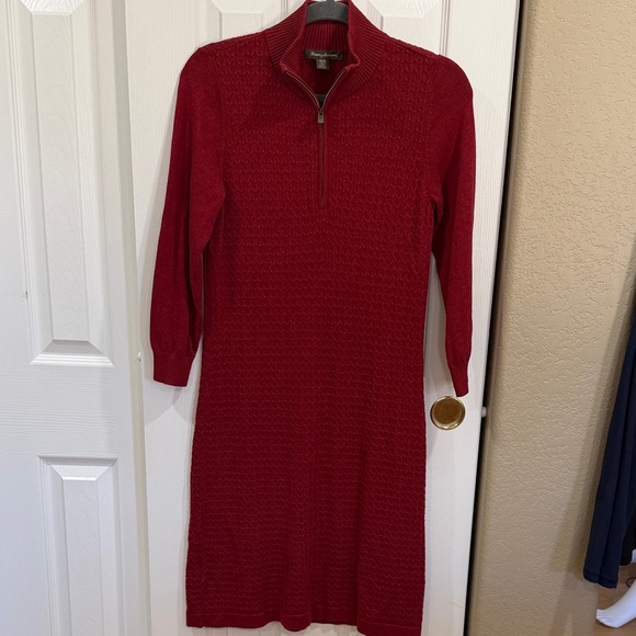 Tommy Bahama Dresses & Skirts - Tommy Bahama Pickford Cable half-zip sweater Dress size medium